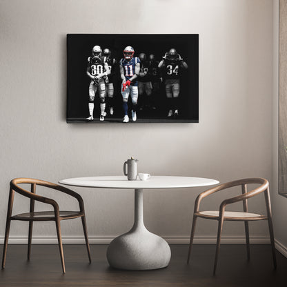 Julian Edelman New England Patriots Canvas Wall Art – NFL Hero Decor