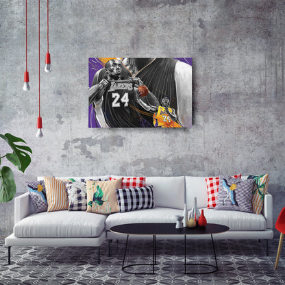 Kobe Bryant Lakers Canvas Wall Art – Mamba Mentality Home Decor