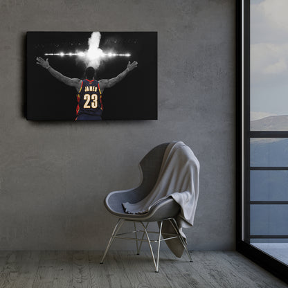 LeBron James Cleveland Cavaliers Canvas Wall Art – King’s Court Decor