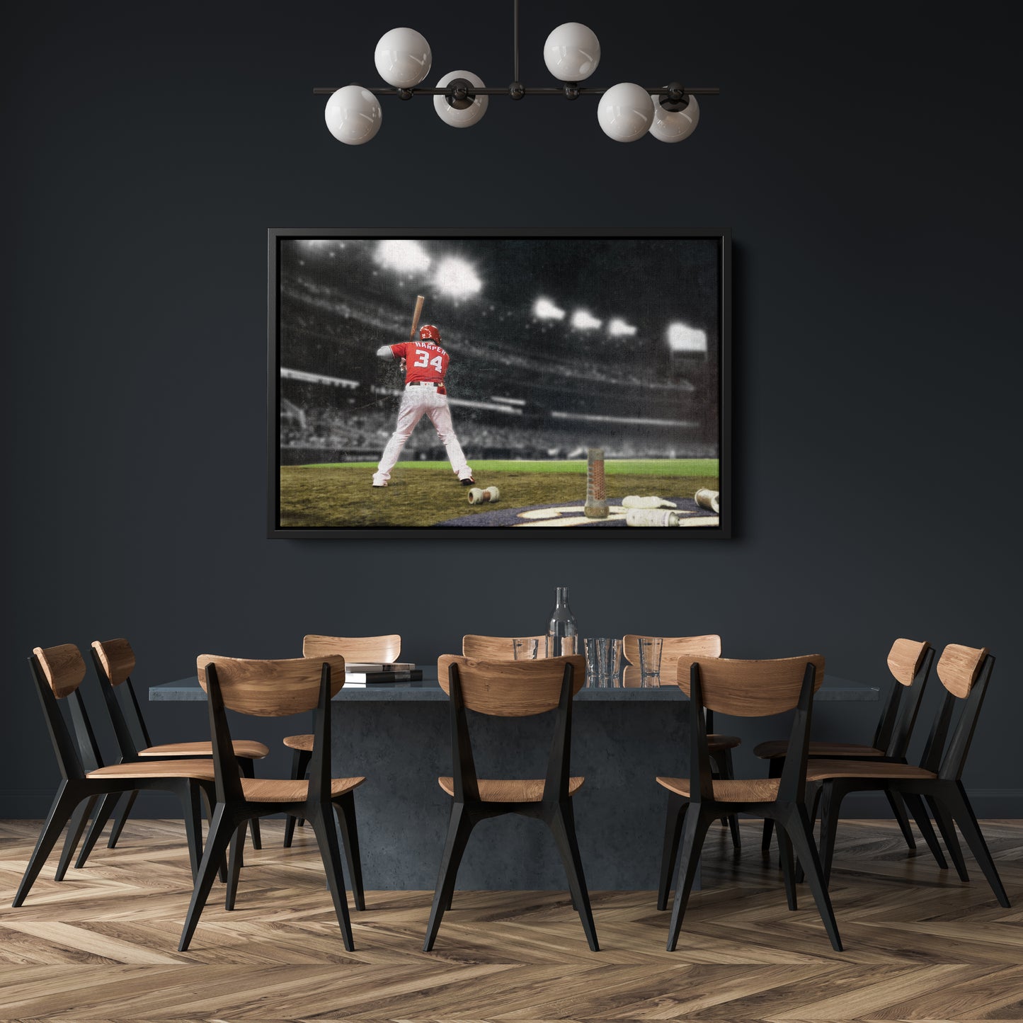 Bryce Harper Philadelphia Phillies Canvas Wall Art – Baseball Player Poster