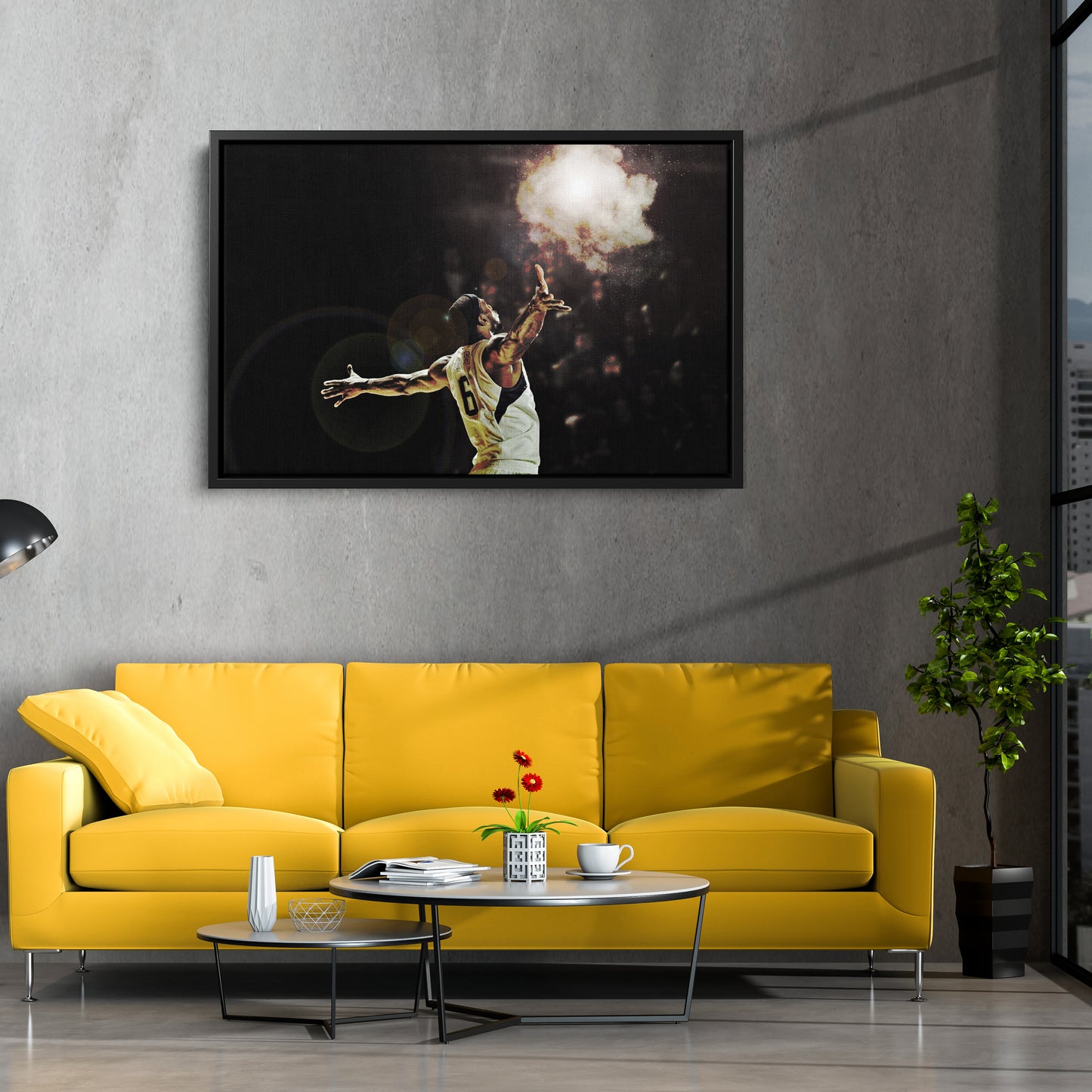 LeBron James Basketball Effect Canvas Wall Art – King’s Legacy Poster