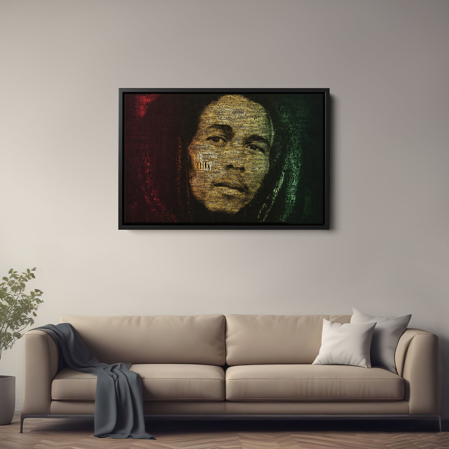 Bob Marley Canvas Wall Art – Music Legend Home Decor Print