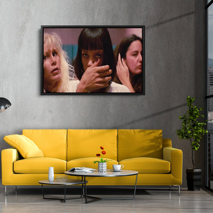 Pulp Fiction Mia Wallace Canvas Wall Art – Cinematic Star Decor