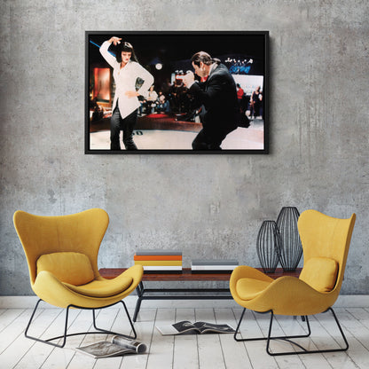 Pulp Fiction Dance Twist Canvas Wall Art – Timeless Movie Moment Decor