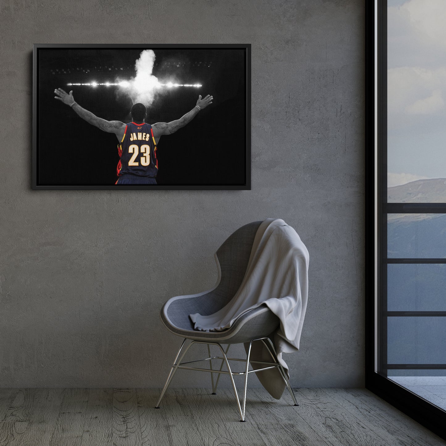 LeBron James Cleveland Cavaliers Canvas Wall Art – King’s Court Decor