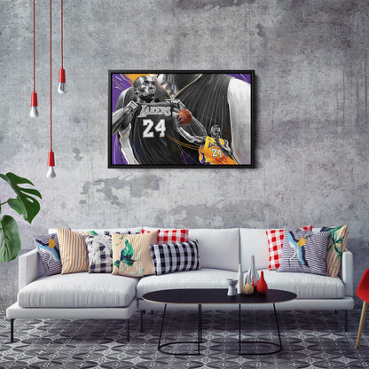 Kobe Bryant Lakers Canvas Wall Art – Mamba Mentality Home Decor