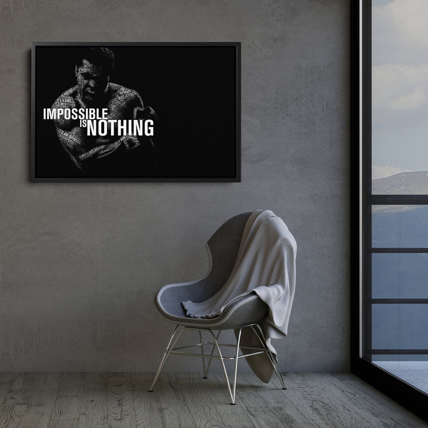 Muhammad Ali Boxing Quote Canvas Art – Iconic Fighter Decor