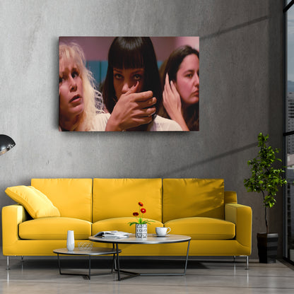 Pulp Fiction Mia Wallace Canvas Wall Art – Cinematic Star Decor