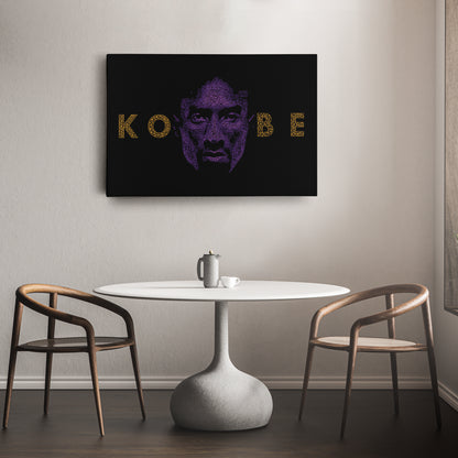 Kobe Bryant Graphical Effect Canvas Wall Art – Legendary Player Art