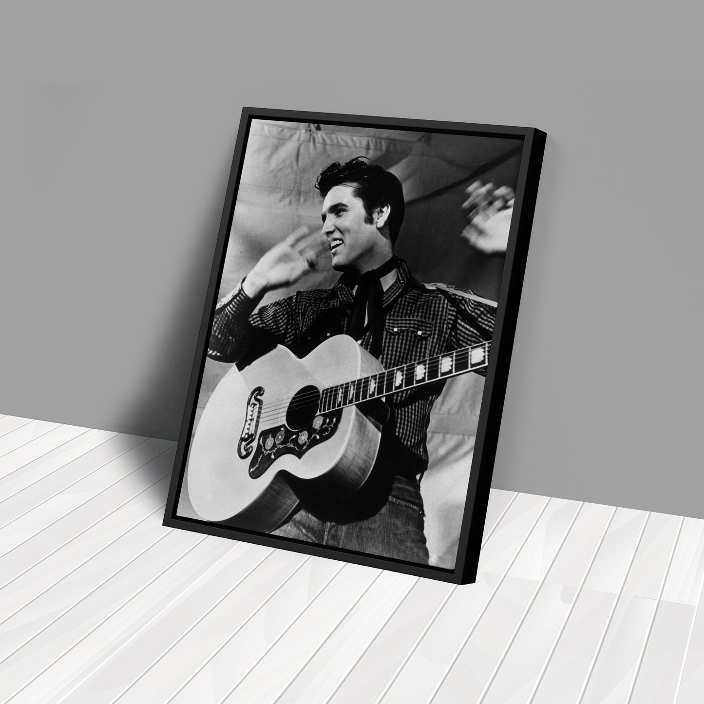 Elvis Presley Canvas Wall Art – Rock 'n' Roll Icon Home Decor Print