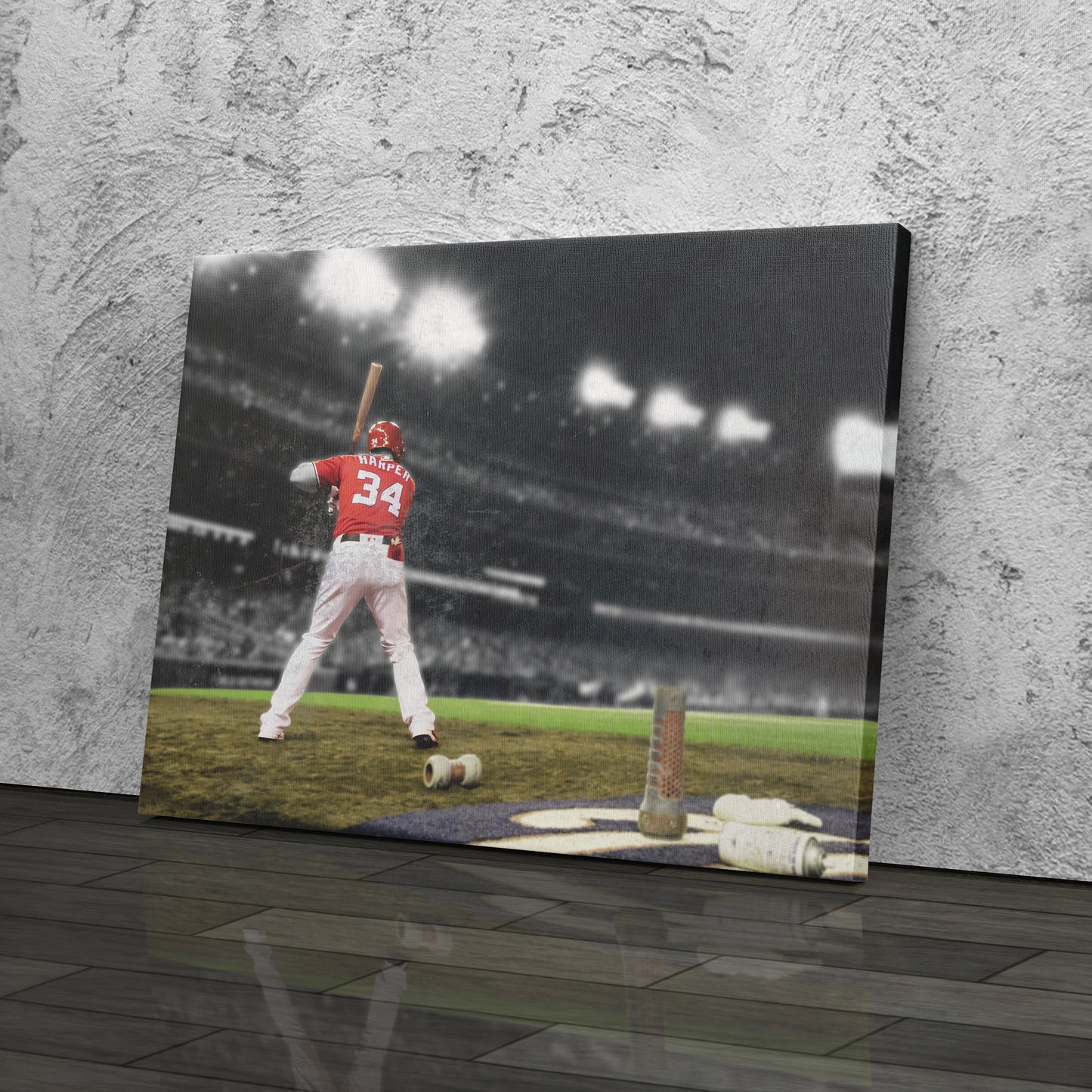 Bryce Harper Philadelphia Phillies Canvas Wall Art – Baseball Player Poster