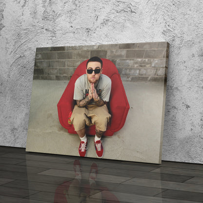 Mac Miller Top Man Canvas Wall Art – A Hip-Hop Legend Print