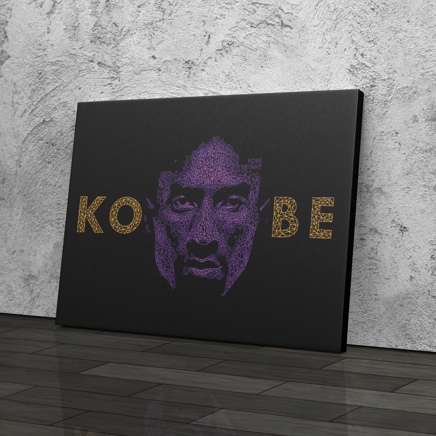 Kobe Bryant Graphical Effect Canvas Wall Art – Legendary Player Art