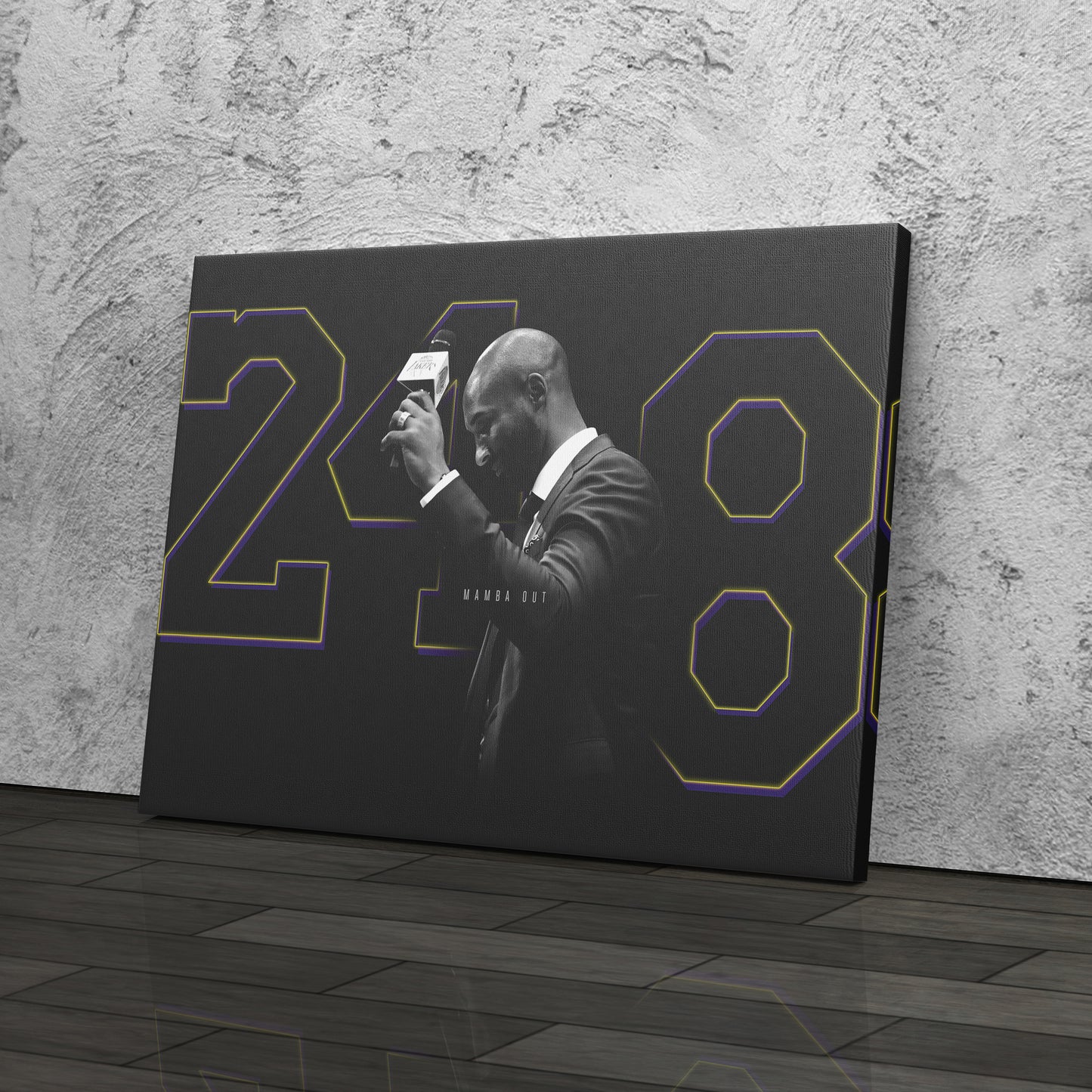 Mamba Out – 248- Legend – Kobe Bryant Canvas Art – A Basketball Legacy