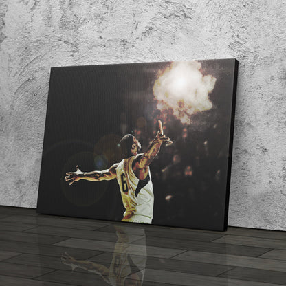 LeBron James Basketball Effect Canvas Wall Art – King’s Legacy Poster