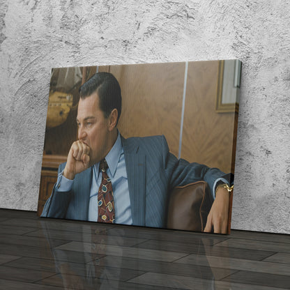 The Wolf of Wall Street Leo Fist Bite Canvas Wall Art – Iconic Movie Scene Decor