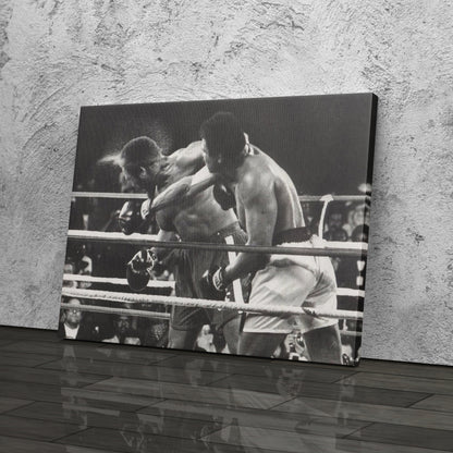 Muhammad Ali vs Joe Frazier Canvas Wall Art – Boxing Legends Decor