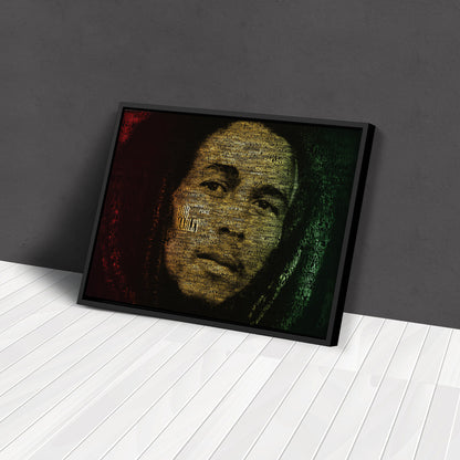 Bob Marley Canvas Wall Art – Music Legend Home Decor Print