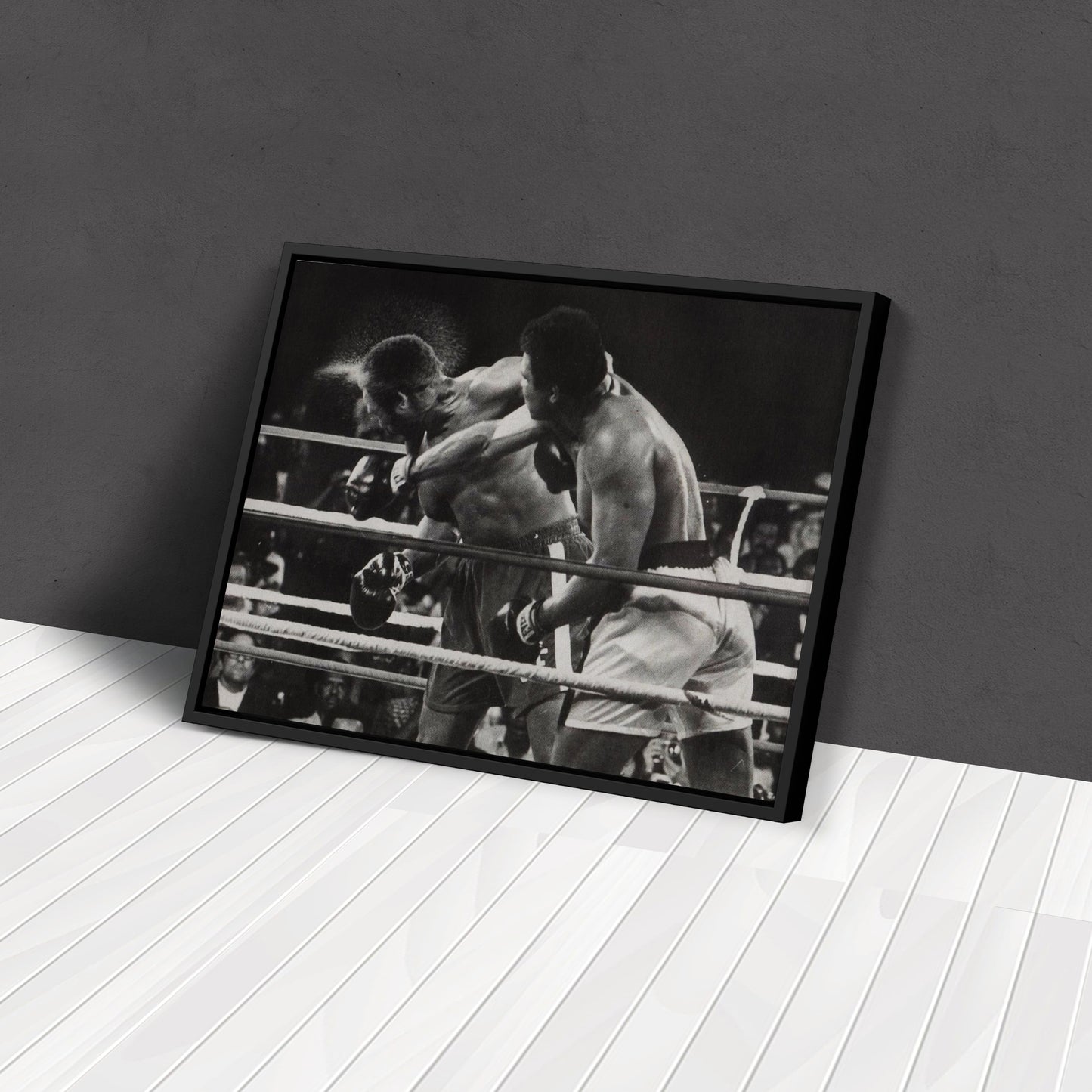 Muhammad Ali vs Joe Frazier Canvas Wall Art – Boxing Legends Decor