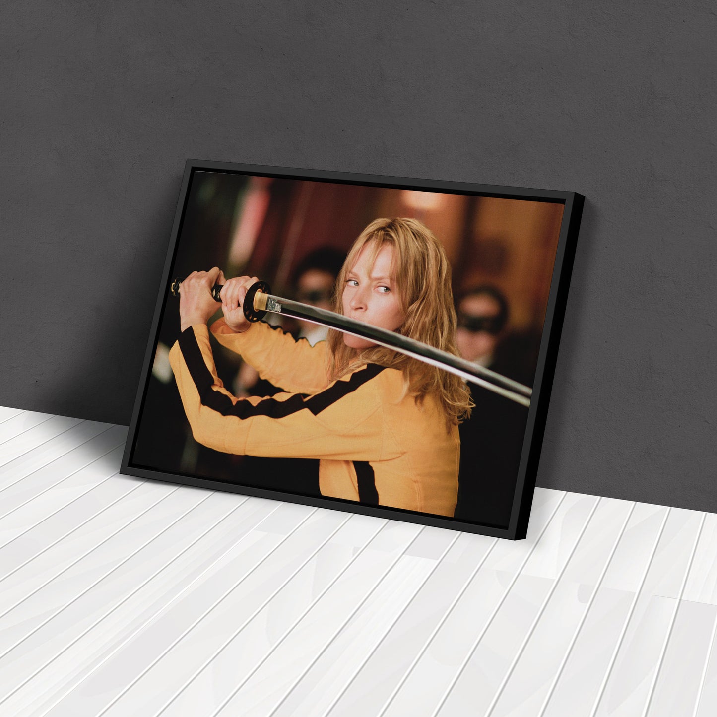 Kill Bill Uma Thurman Canvas Wall Art – Action Movie Decor