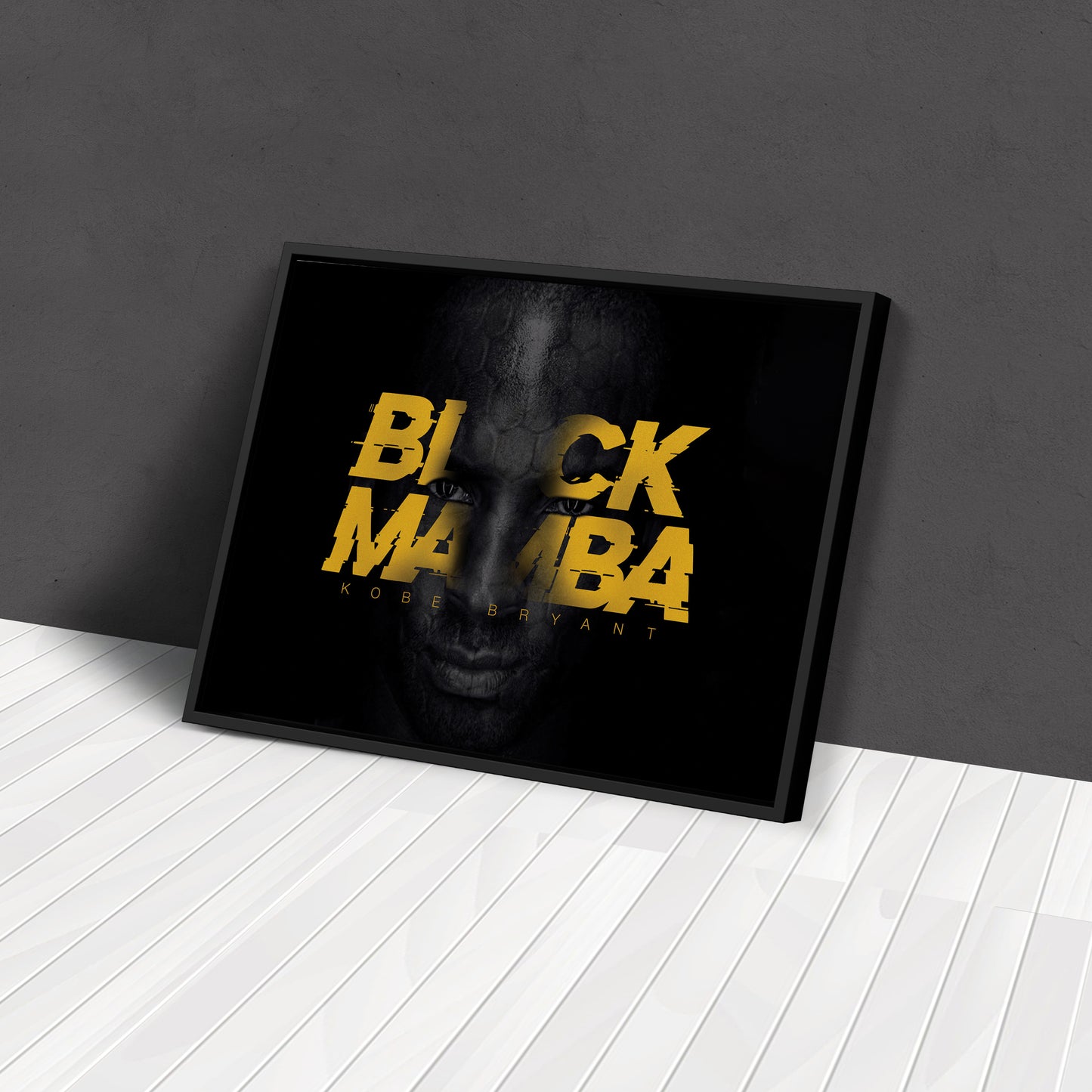 Kobe Bryant Black Mamba Forever Canvas Wall Art – Timeless Basketball Icon