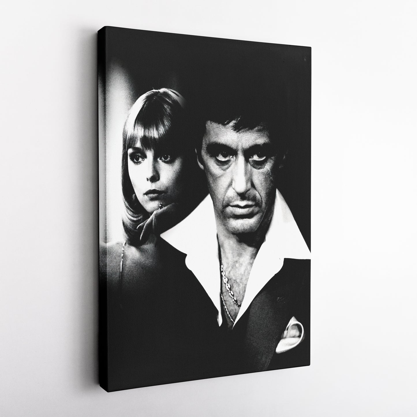 Scarface Poster Black and White Canvas Wall Art Home Decor Framed Art