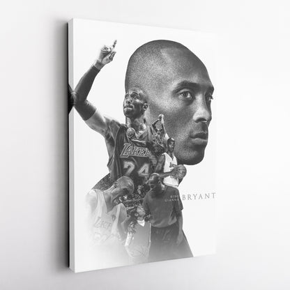 Kobe Bryant with Gianna Bryant Canvas Wall Art – Father and Daughter Tribute