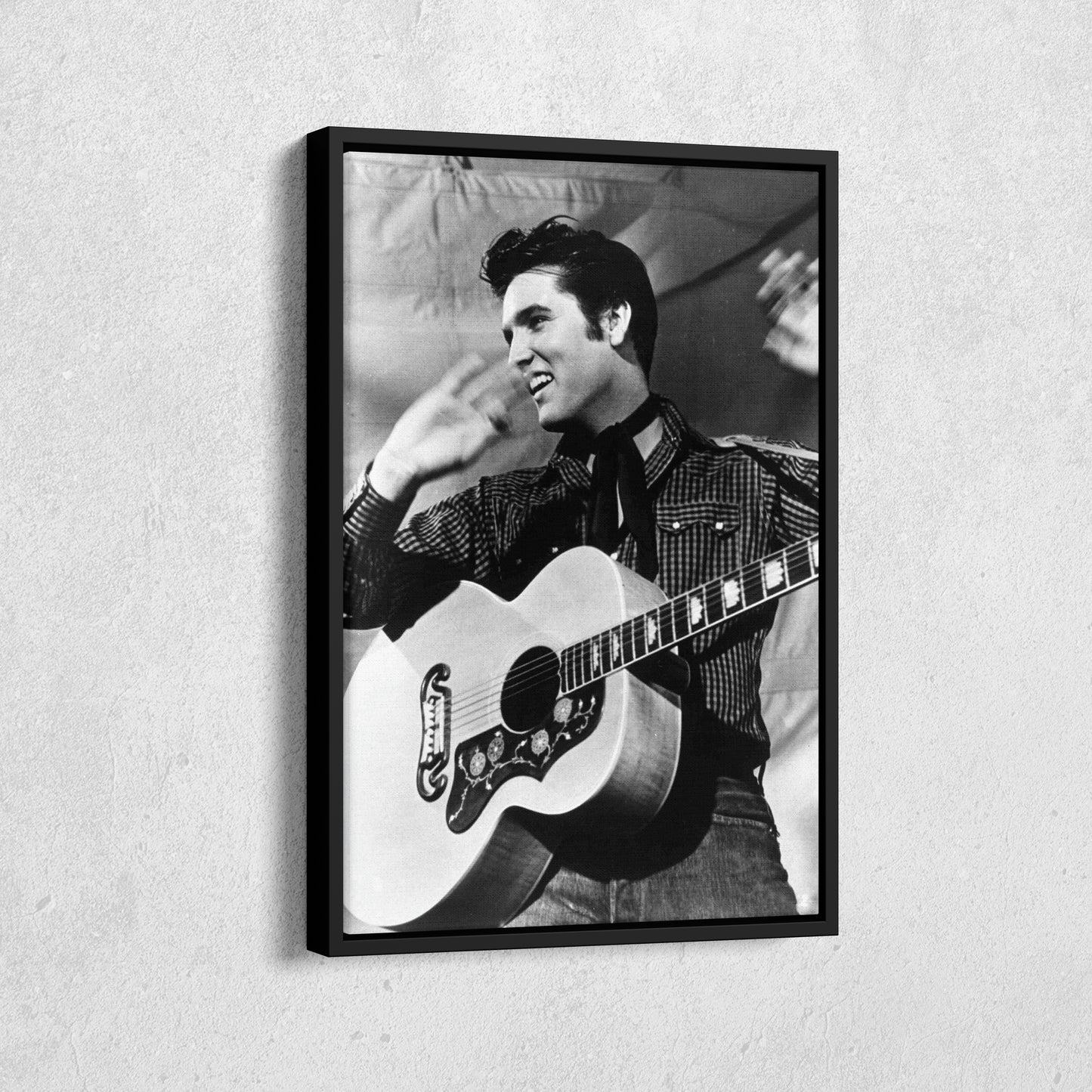 Elvis Presley Canvas Wall Art – Rock 'n' Roll Icon Home Decor Print