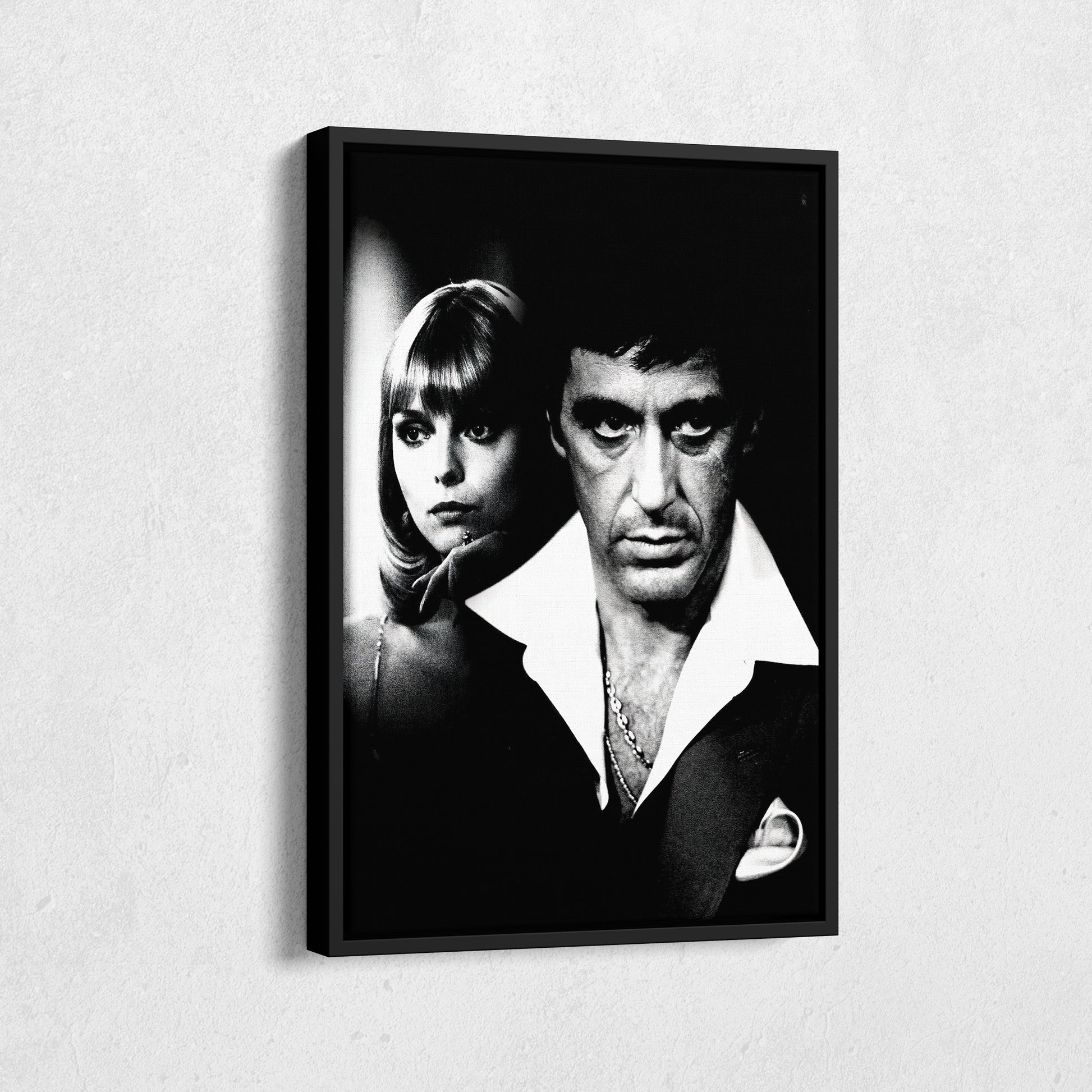 Scarface Poster Black and White Canvas Wall Art Home Decor Framed Art