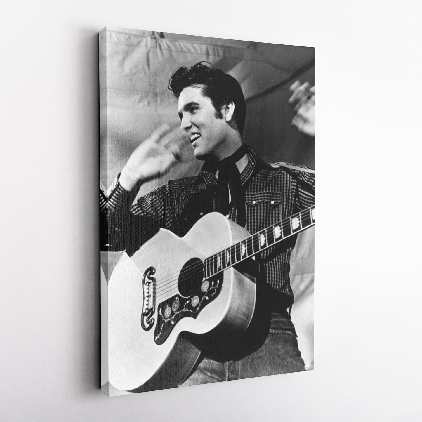 Elvis Presley Canvas Wall Art – Rock 'n' Roll Icon Home Decor Print