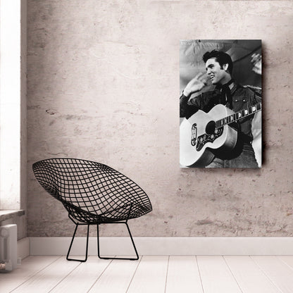 Elvis Presley Canvas Wall Art – Rock 'n' Roll Icon Home Decor Print