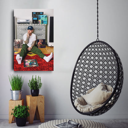 Mac Miller Poster with Albums Canvas Art – A Tribute to His Musical Legacy