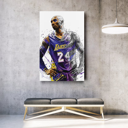 Kobe Bryant Basketball Player Poster Canvas Poster Wall Art Print Home Decor Framed Art