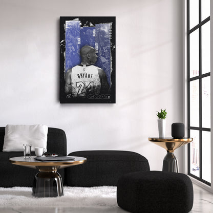 Black Mamba Mentality Kobe Bryant Canvas Art – Inspirational Wall Decor