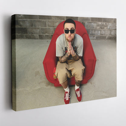 Mac Miller Top Man Canvas Wall Art – A Hip-Hop Legend Print