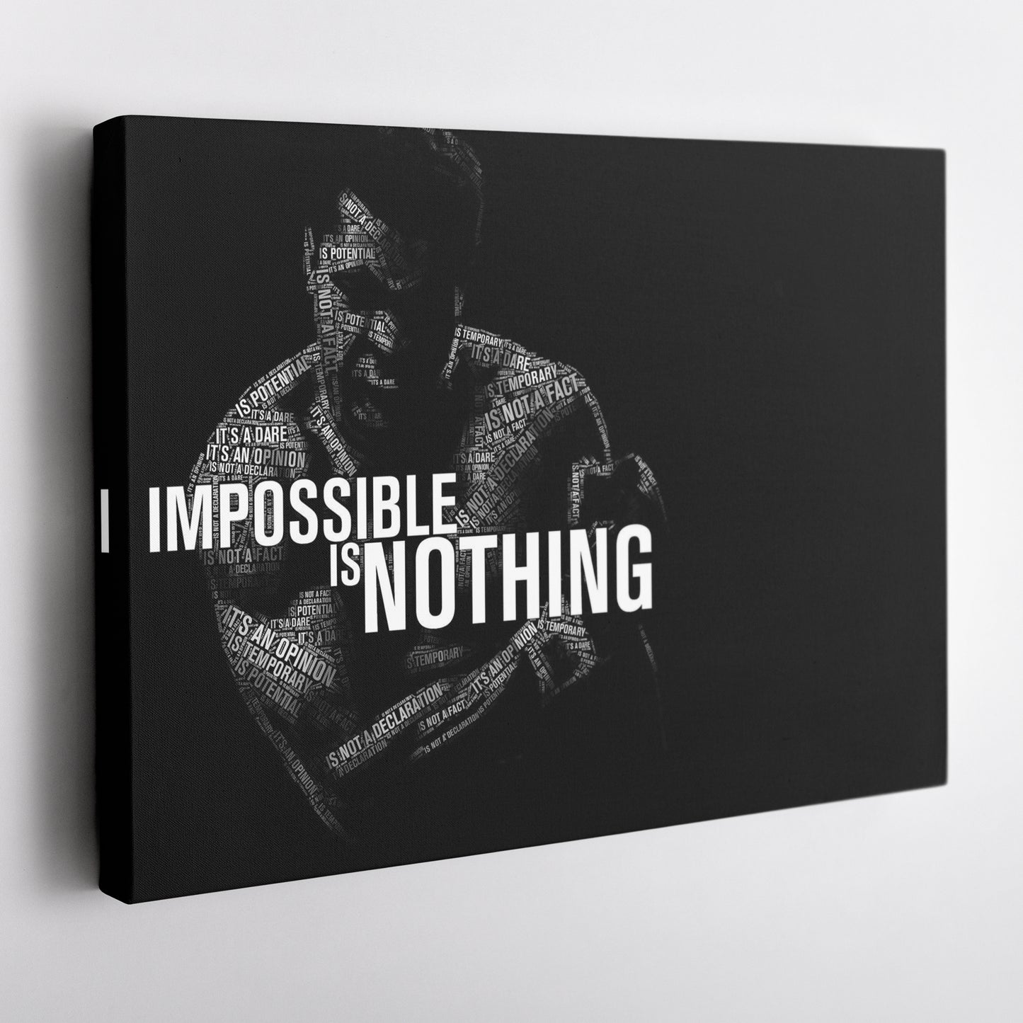 Muhammad Ali Boxing Quote Canvas Art – Iconic Fighter Decor