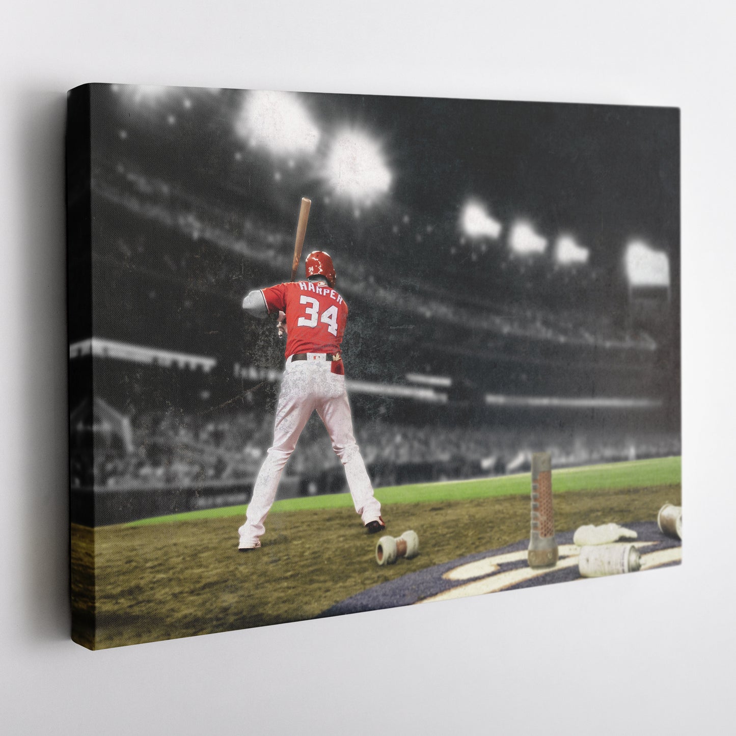 Bryce Harper Philadelphia Phillies Canvas Wall Art – Baseball Player Poster