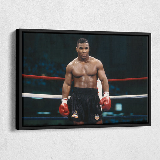 Mike Tyson Standing Poster – Iron Mike Boxing Canvas Art Wall Decor