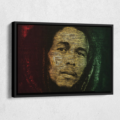 Bob Marley Canvas Wall Art – Music Legend Home Decor Print