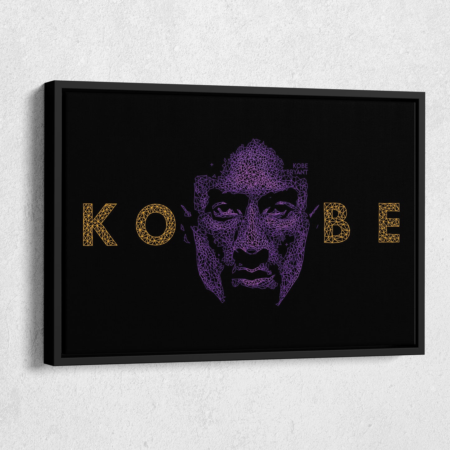 Kobe Bryant Graphical Effect Canvas Wall Art – Legendary Player Art