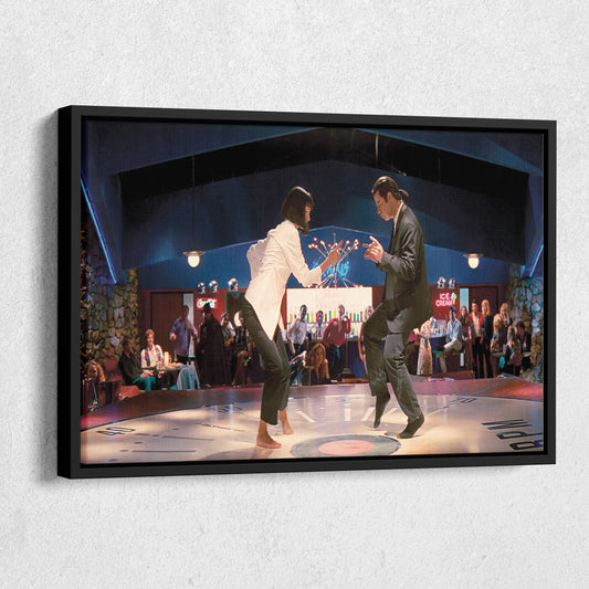 Pulp Fiction Dance Twist Canvas Wall Art – Iconic Movie Scene Decor