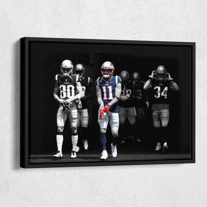 Julian Edelman New England Patriots Canvas Wall Art – NFL Hero Decor