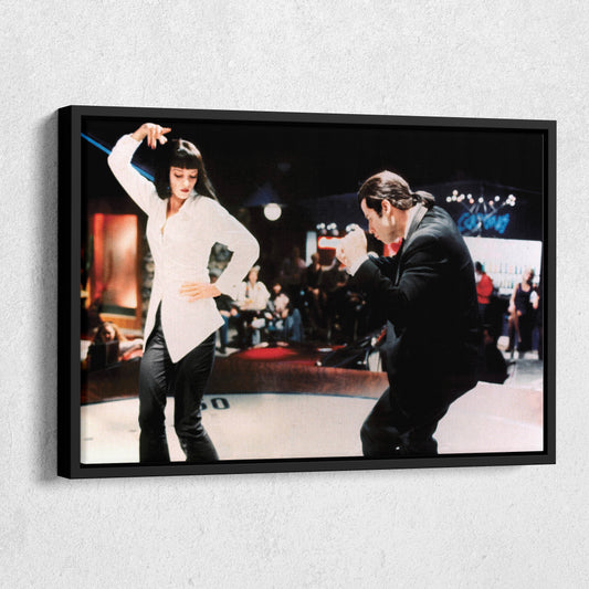 Pulp Fiction Dance Twist Canvas Wall Art – Timeless Movie Moment Decor