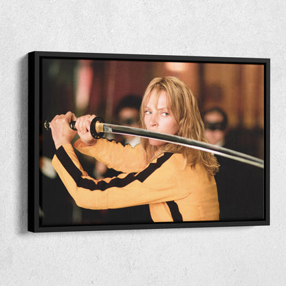 Kill Bill Uma Thurman Canvas Wall Art – Action Movie Decor