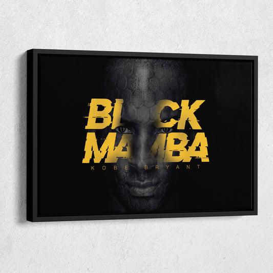 Kobe Bryant Black Mamba Forever Canvas Wall Art – Timeless Basketball Icon