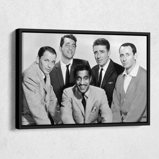 Rat Pack Black and White Canvas Art – Hollywood Legends Decor