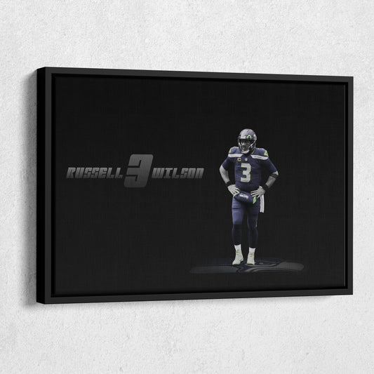 Russell Wilson NFL Canvas Wall Art – Seattle Seahawks Quarterback Decor