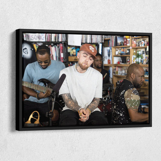 Mac Miller Poster Rapper Canvas Art – A Musical Masterpiece