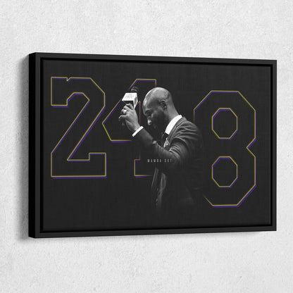 Mamba Out – 248- Legend – Kobe Bryant Canvas Art – A Basketball Legacy