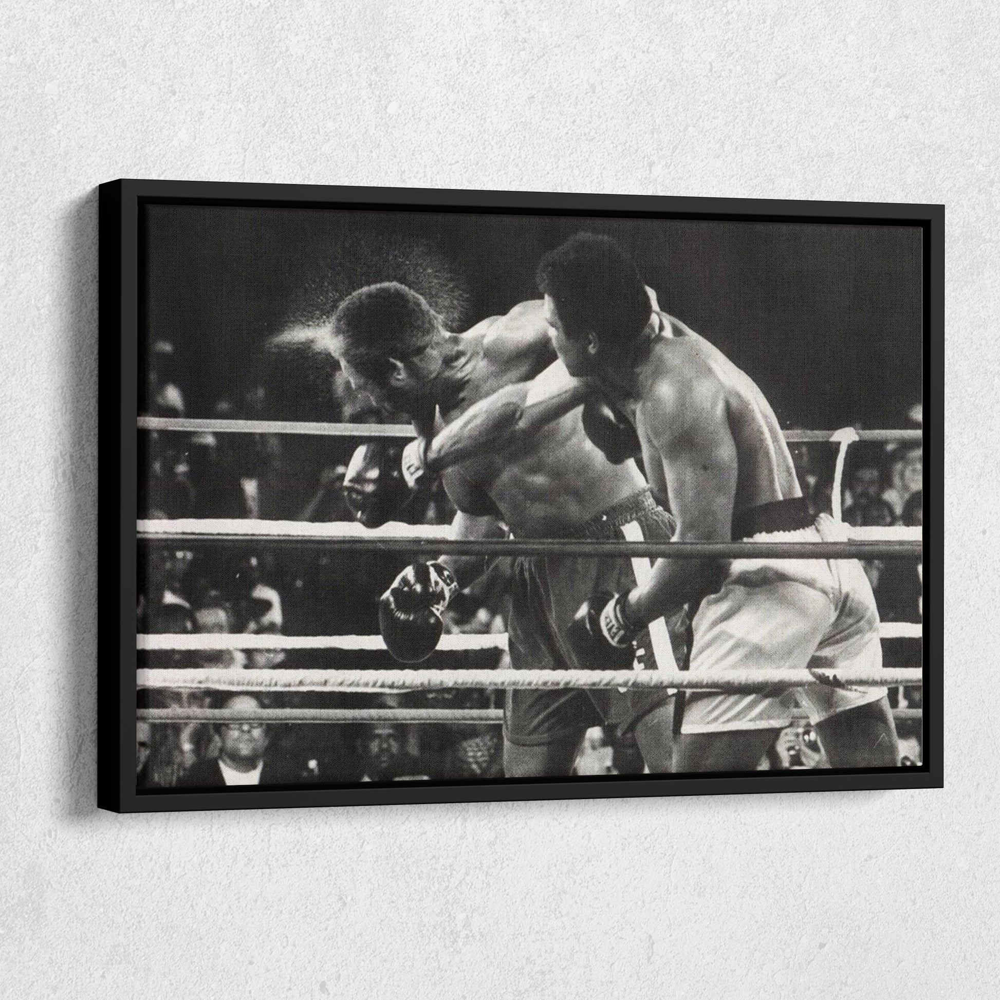 Muhammad Ali vs Joe Frazier Canvas Wall Art – Boxing Legends Decor